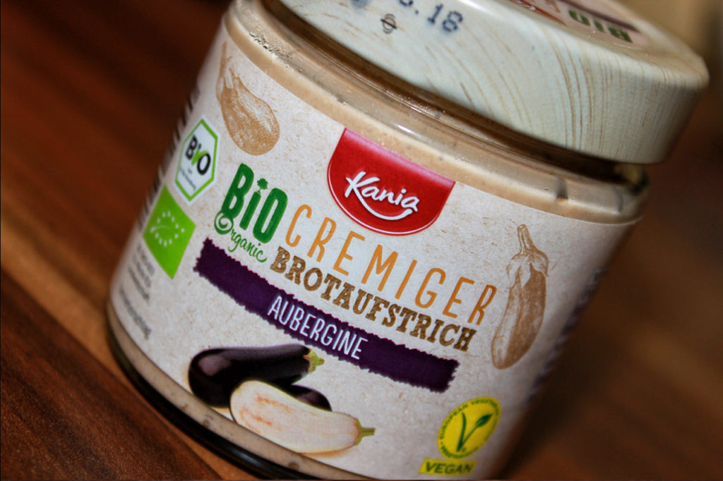 Veganer Kania Bio Brotaufstrich Aubergine von Lidl