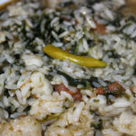 Scharfe Peperoni-Spinat-Reis Pfanne - vegan, glutenfrei & zuckerfrei