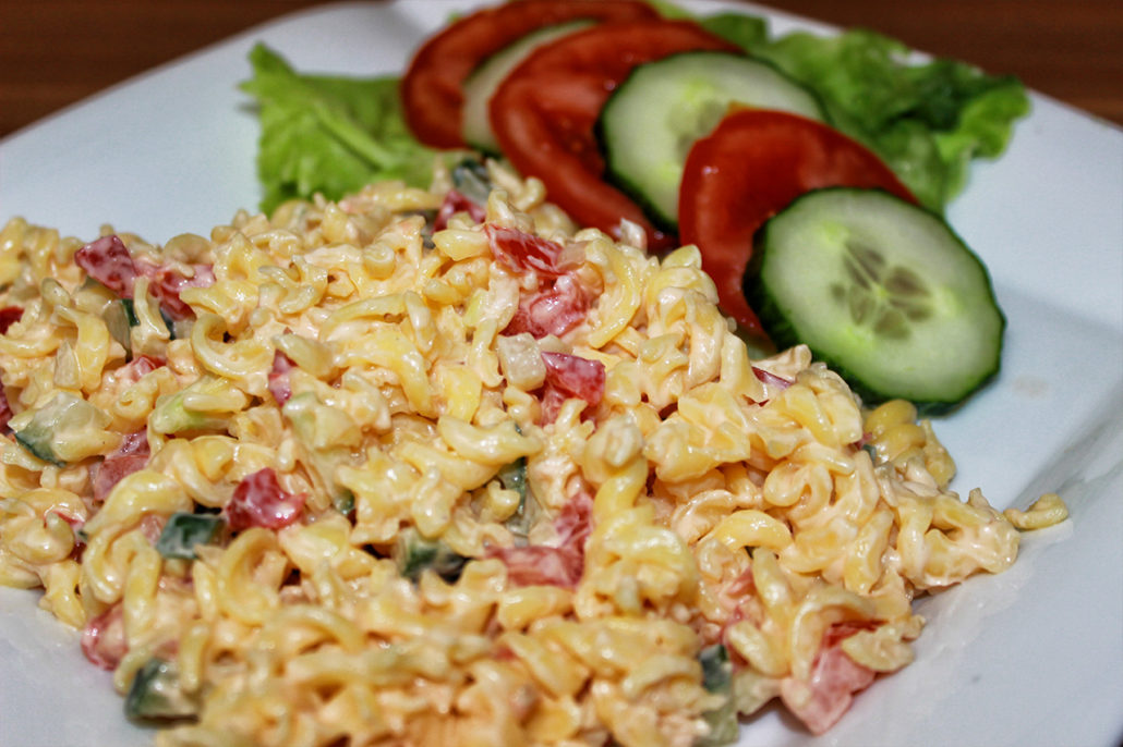 Veganer Nudelsalat (glutenfrei & zuckerfrei)