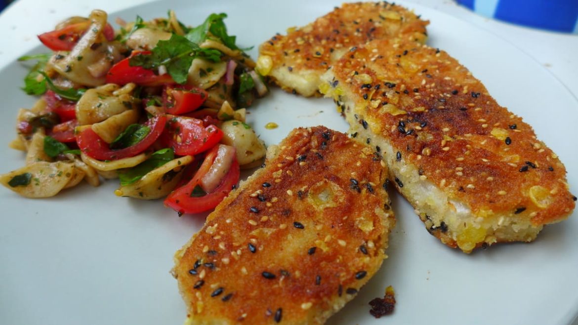 Vegane Kohlrabischnitzel ohne Ei