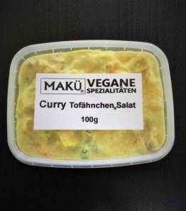 MAKÜ Curry Tofähnchen - veganer Curry-Geflügelsalat