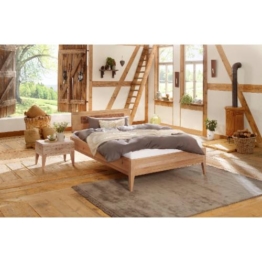 Premium Collection by Home affaire Wildeiche Massivholz-Bett Maximus Vegan und Metallfrei Allergiker geeignet, wildeiche