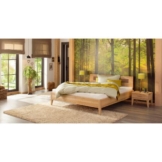 Premium Collection by Home affaire Wildeiche Massivholz-Bett Maximus Vegan und Metallfrei Allergiker geeignet, wildeiche