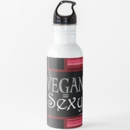 Vegan = Sexy Wasserflasche