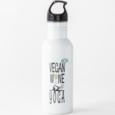Vegan - Wein - & Yoga Wasserflasche