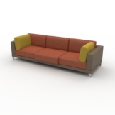 Ledersofa Cognac Veganes Leder - Elegantes, gemütliches Ledersofa: Hochwertige Qualität, einzigartiges Design - 268 x 75 x...