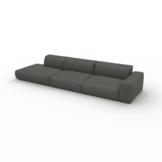 Ledersofa Schiefergrau Veganes Leder - Elegantes, gemütliches Ledersofa: Hochwertige Qualität, einzigartiges Design - 370 x...