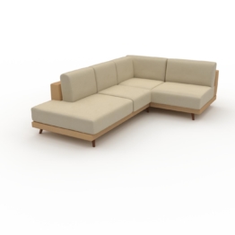 Ledersofa Taupebeige Veganes Leder - Elegantes, gemütliches Ledersofa: Hochwertige Qualität, einzigartiges Design - 174 x 75...