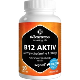 B12 Aktiv 1.000 µg vegan Tabletten 90 St