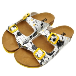 DOGO »Monochrome Cats« Pantolette Vegan